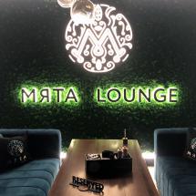 Интерьерная вывеска кальян-бара Мята Lounge - реализация